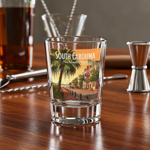 Verre A Shot Caroline du Sud vintage