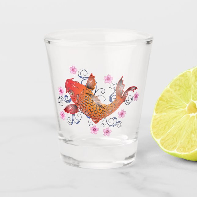 Verre A Shot Carpe japonaise Koi (Devant)