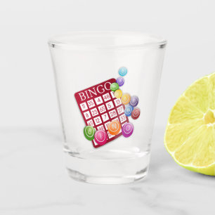 Verre A Shot Carte BINGO avec boules BINGO
