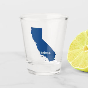 Verre A Shot Carte de l'État de Californie Belong