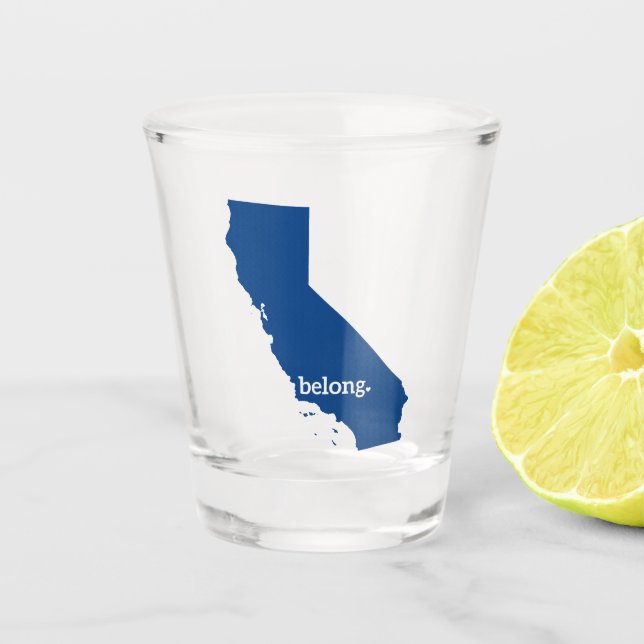 Verre A Shot Carte de l'État de Californie Belong (Devant)