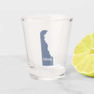 Verre A Shot Carte d'État du Delaware Belong