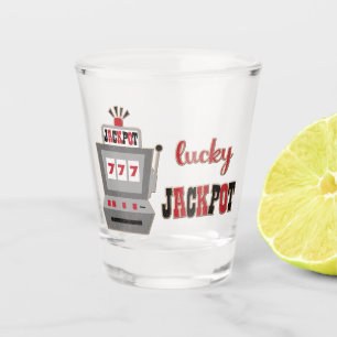 Verre A Shot Casino chanceux de gros lot