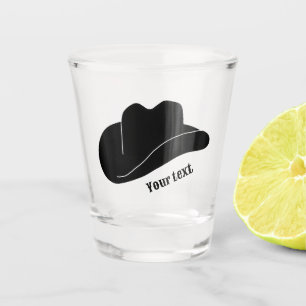 Verre A Shot Casquette de rodéo Black Cowboy