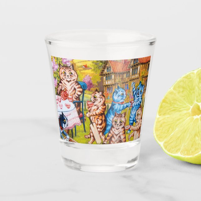 Verre A Shot Cat Garden Party (Devant)