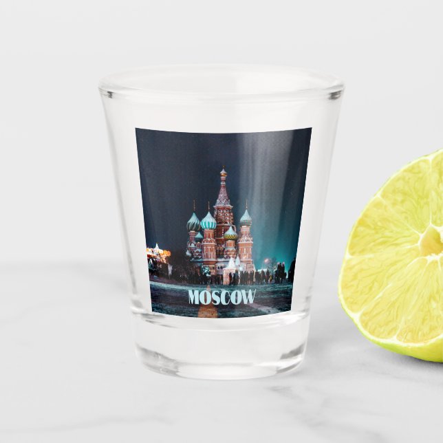 Verre A Shot Cathédrale Saint-Basile de Moscou (Devant)