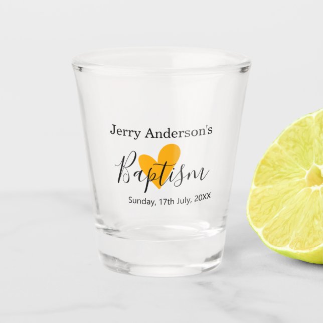 Verre A Shot Catholic baptism kids modern simple QR minimal (Devant)