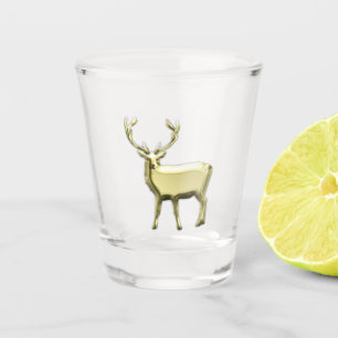 Verre A Shot Cerfs communs d'or