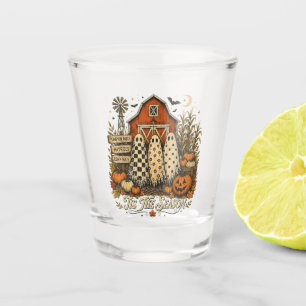 Verre A Shot C'est la saison automne Halloween Fantômes