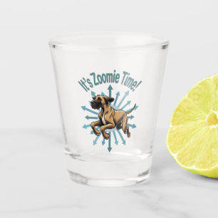 Verre A Shot C'est l'heure des Zoomies Grand Danois