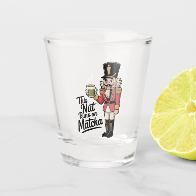 Verre A Shot Cette noix tourne sur Matcha Christmas Nutcracker (Devant)