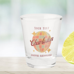 Verre A Shot Charleston Caroline du Sud USA Vintage