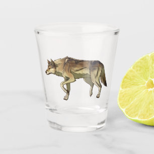 Verre A Shot Chasse au lever du soleil