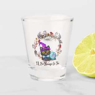 Verre A Shot Chat aux sorcières mignonne et Punny