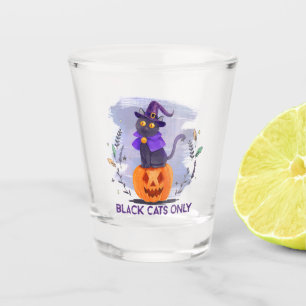 Verre A Shot Chat noir uniquement