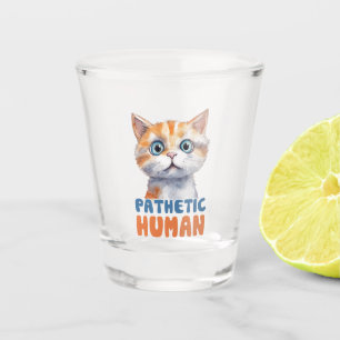 Verre A Shot Chat Sarcastique et mignon - Homme pathétique (2)