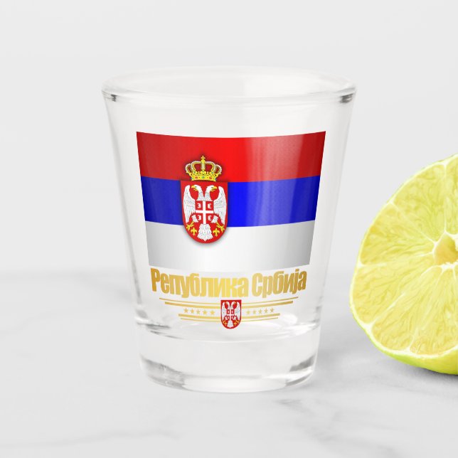Verre A Shot Chemises "Serbian Pride" (Devant)