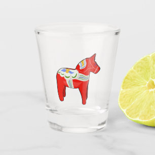 Verre A Shot Cheval dalécarlien