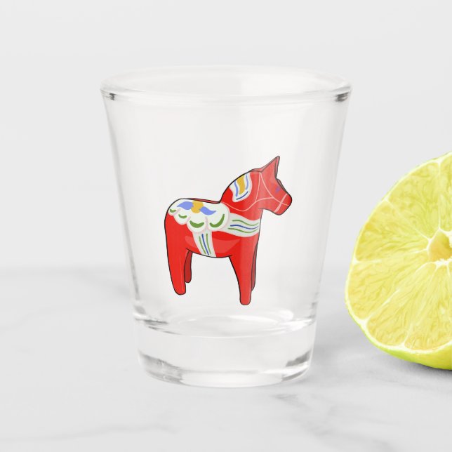 Verre A Shot Cheval dalécarlien (Devant)