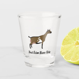 Verre A Shot Chèvre laitière nigériane personnalisée