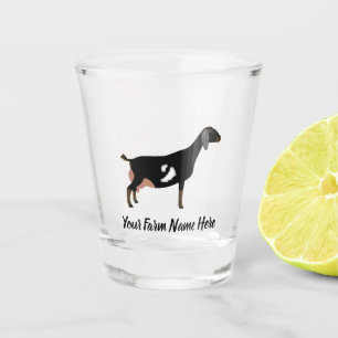 Verre A Shot Chèvre laitière nubienne personnalisée