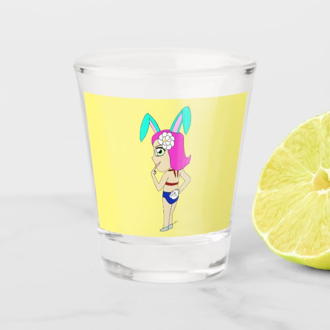 Verre A Shot chibi bunnygirl (Devant)