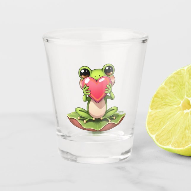 Verre A Shot Chibi Toad in Pink and Green (Devant)