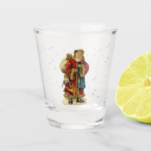 Verre A Shot Chute de neige vintage de sac à jouets du père