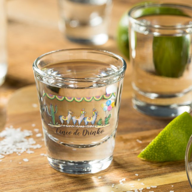 Verre A Shot Cinco De Drinko | Fiesta Llama (Créateur téléchargé)