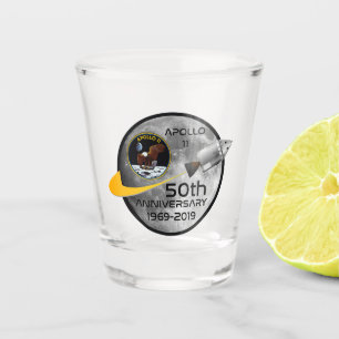 Verre A Shot Cinquantième anniversaire d'Apollo 11 1969 - 2019