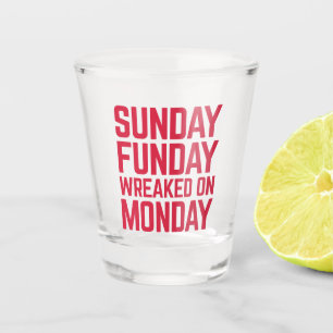 Verre A Shot Citation amusante du dimanche de Funday