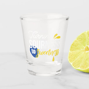Verre A Shot Citation de citron motivationnelle de l'aigre à la