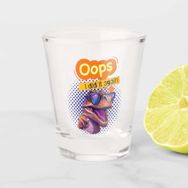 Verre A Shot citation de dinosaure (Devant)
