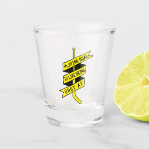 Verre A Shot Citation de gardien de hockey sur glace
