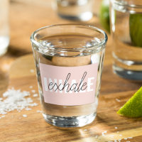 Citation moderne Pastel Pink Inhale Exhale