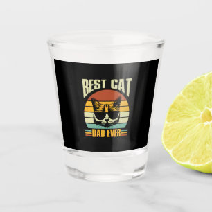 Verre A Shot Citations grand-père Meilleur papa de chat