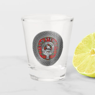 Verre A Shot Clan Stewart Stuart Crest & Tartan Knot