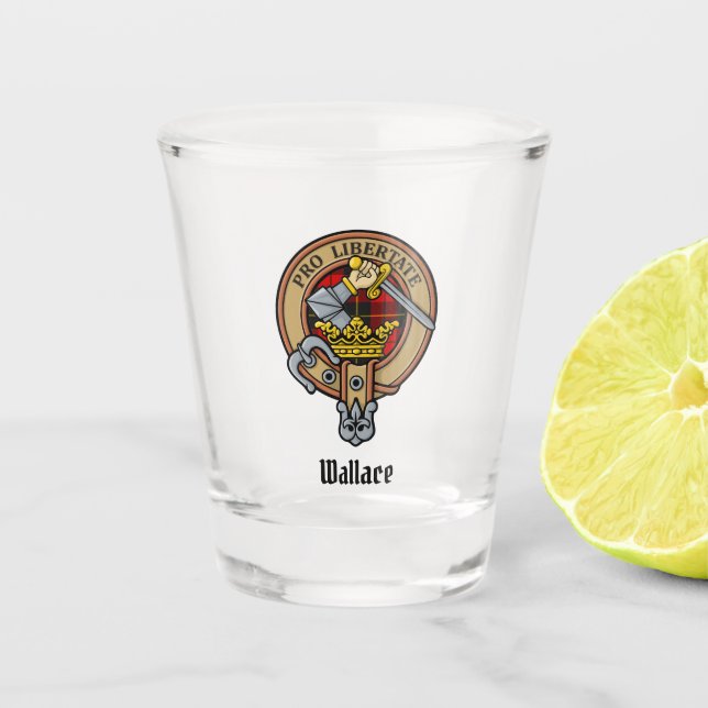 Verre A Shot Clan Wallace Crest Shot Glass (Devant)