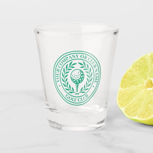 Verre A Shot Classic Golf Nom personnalisé Vert (Devant)