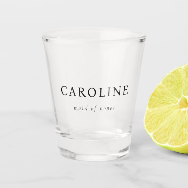Verre A Shot Classique Moderne, Maid Of Honor (Devant)