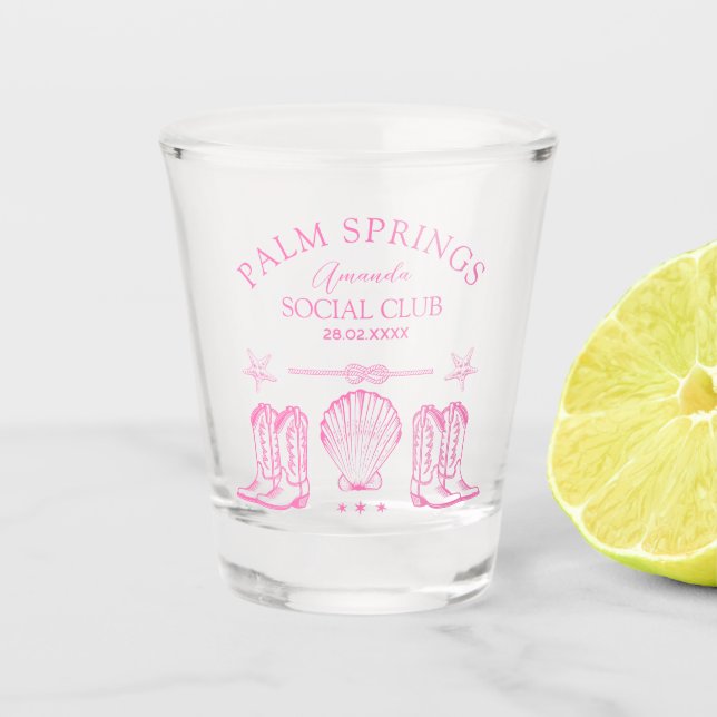 Verre A Shot Club social de Palm Springs | Bachelorette (Devant)