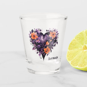 Verre A Shot Cœur gothique briseur violet