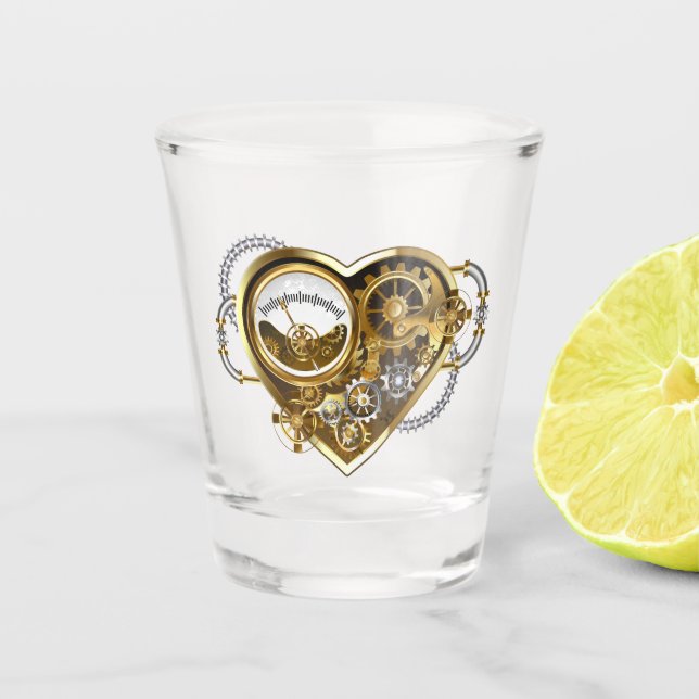 Verre A Shot Coeur vapeur avec un manomètre (Devant)