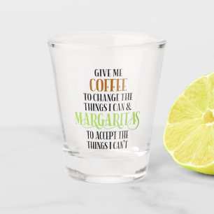 Verre A Shot Coffee et Margarita Lover Dit drôle