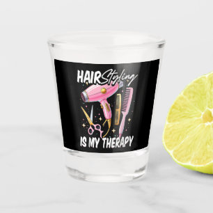 Verre A Shot Coiffeur Est Ma Thérapie
