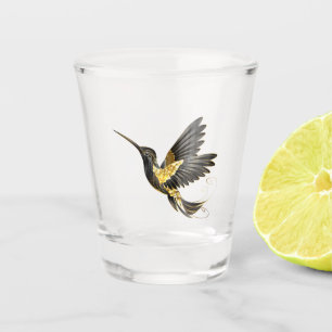 Verre A Shot Colibri noir et or