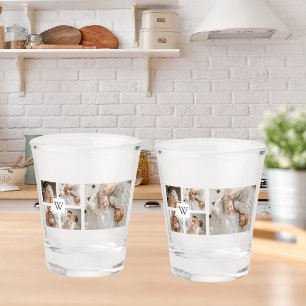 Verre A Shot Collage minimaliste tendance Pères Photo Papa Cade
