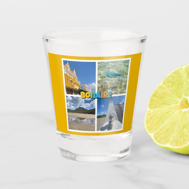 Verre A Shot Collage photo Pittoresque Bonaire (Devant)