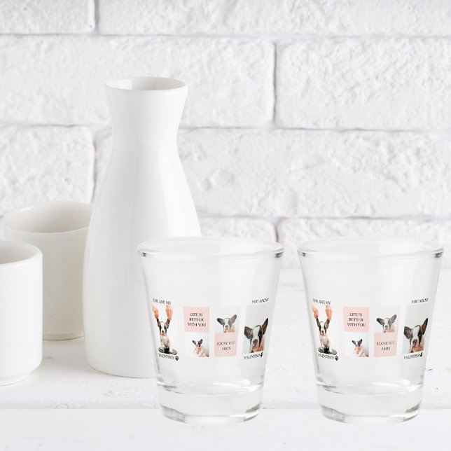 Verre A Shot Collage photos de chiens | Le chien est mes valent (Créateur téléchargé)