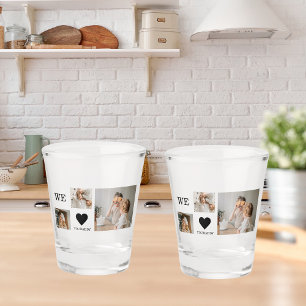 Verre A Shot Collage tendance Photo & We Love You Daddy Cadeau